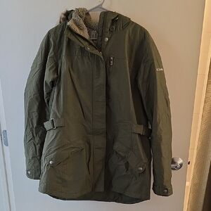 Columbia Olive Hooded Parka